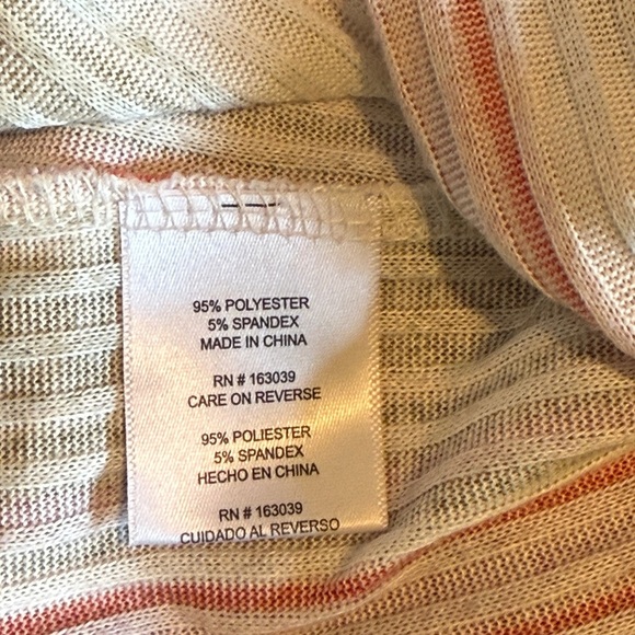 All in Love Striped Sleeveless Top - Green, Red, and Cream SIZE S - Picture 6 of 8